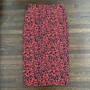 Zara Leopard Skirt